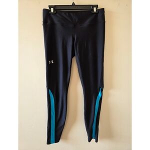 Under Armour Women's Black and Blue Leggings